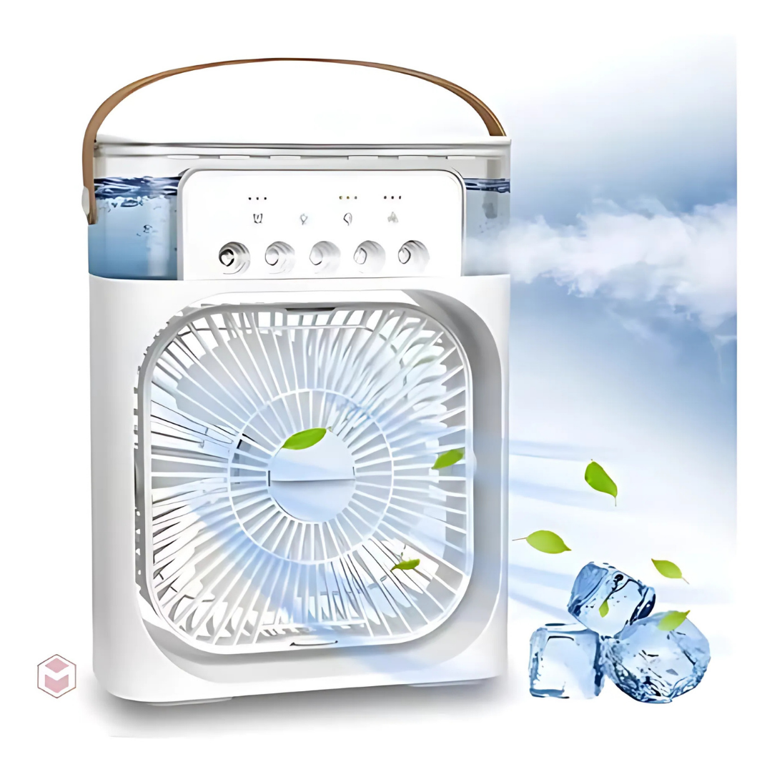 Ventilador De Aire Frio y Humidificador con Luces Led